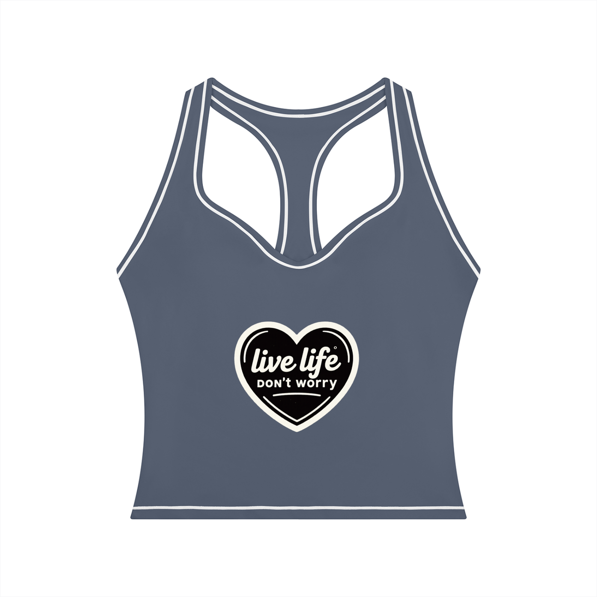 Live life, don't worry Yoga Tank Top