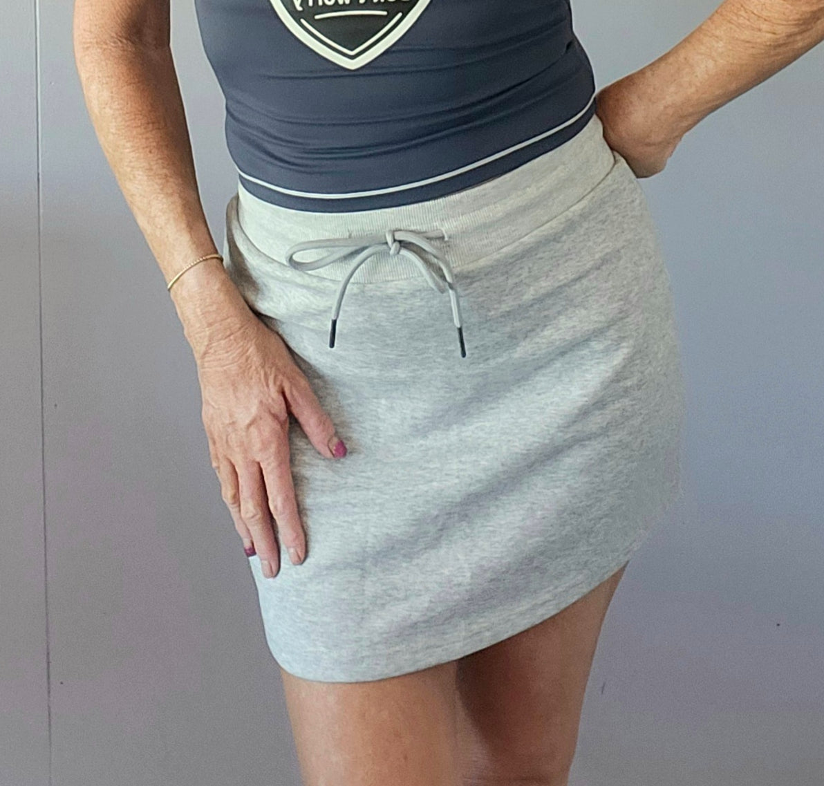Extremely soft drawstring skirt