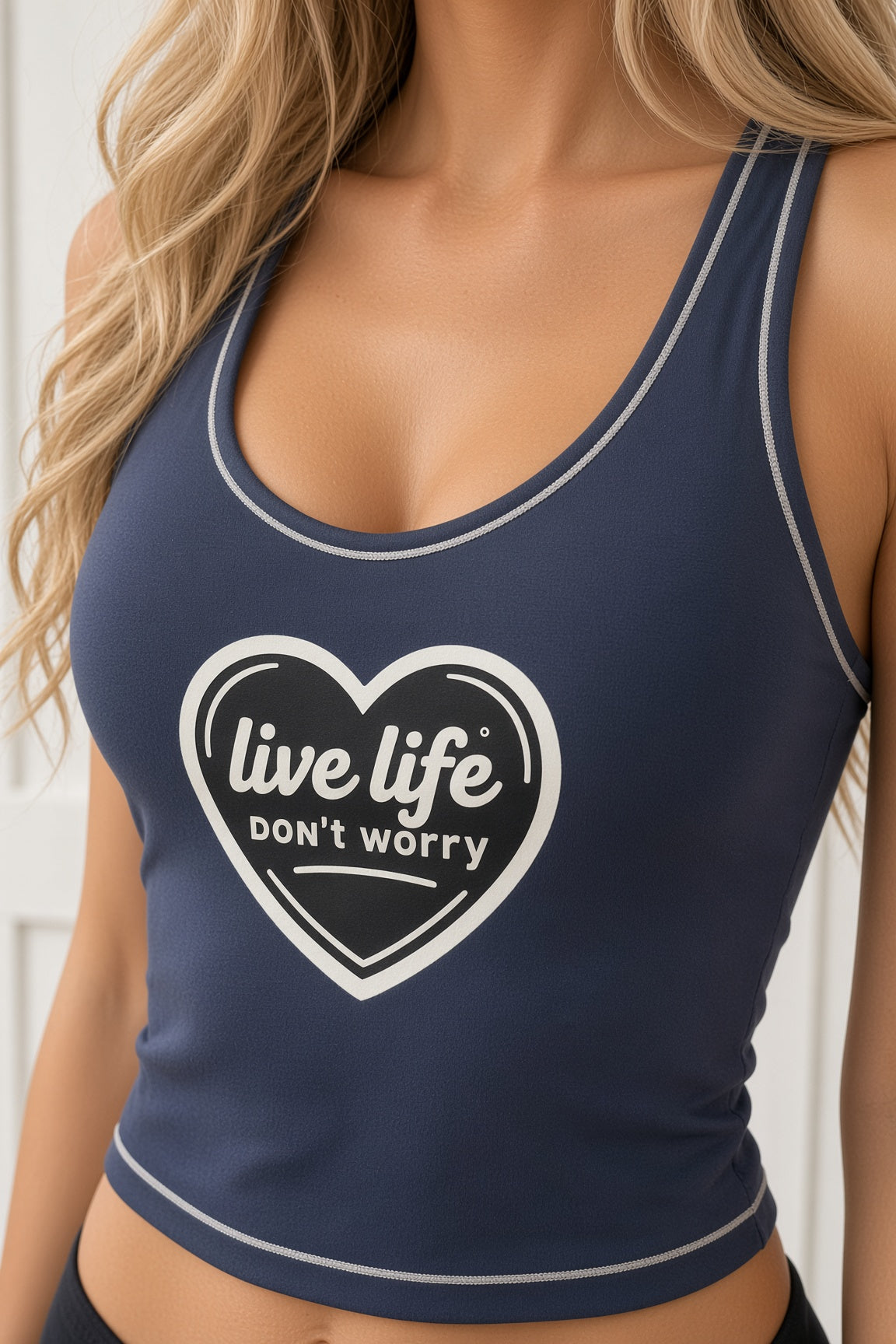 Live life Don't Worry Yoga Top