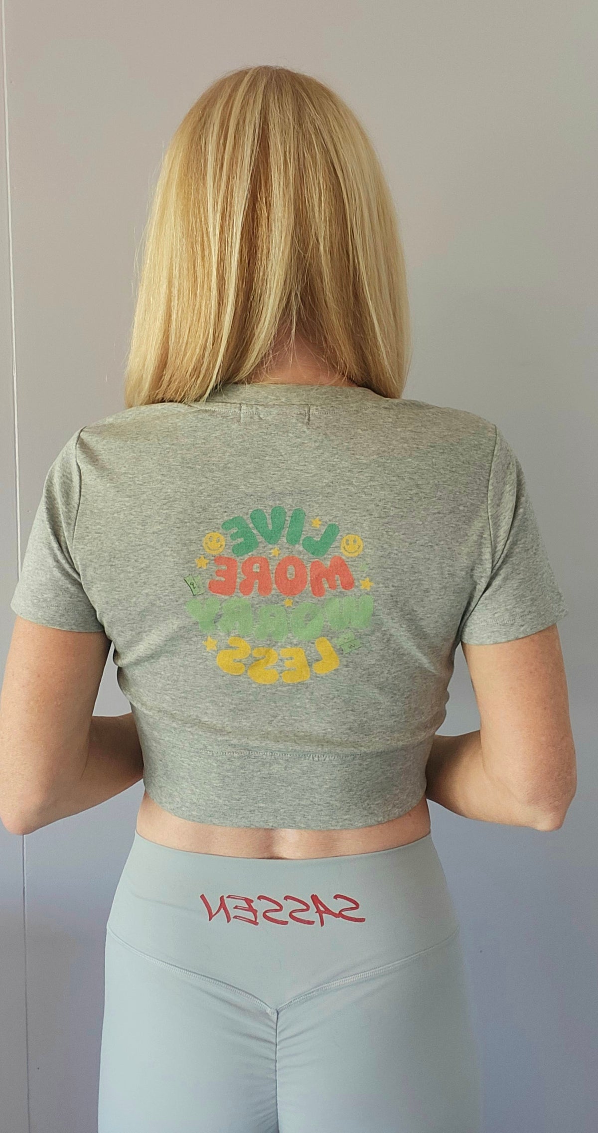 Live more Worry Less Zip Up T-Shirt