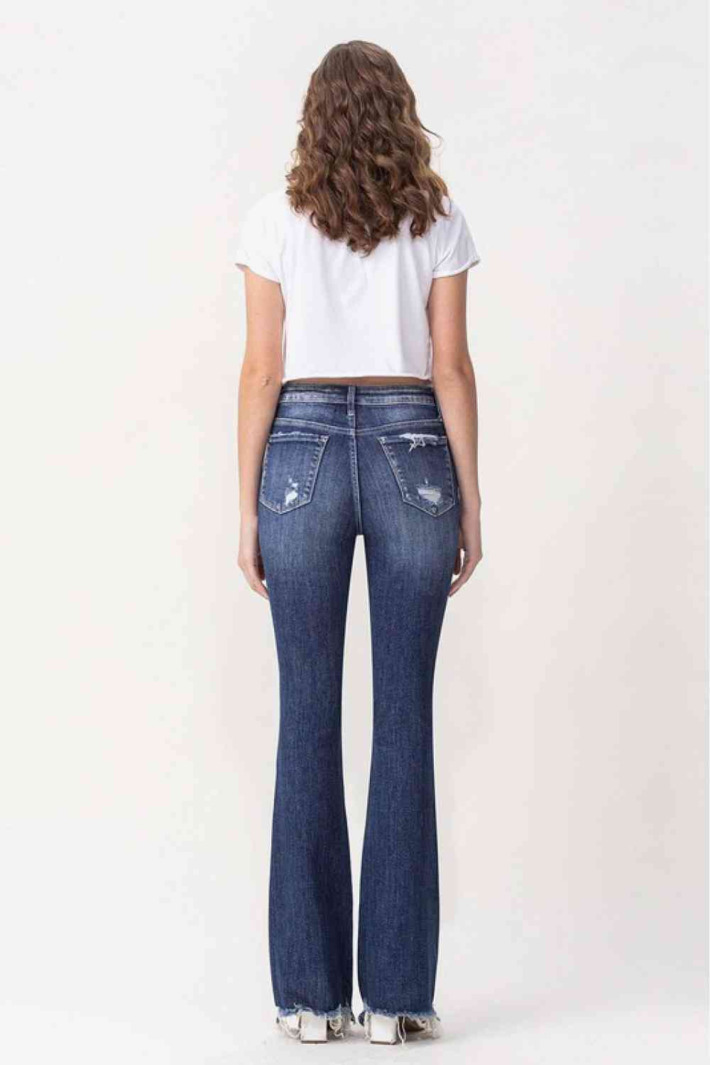 Vervet by Flying Monkey Luna Full Size High Rise Flare Jeans